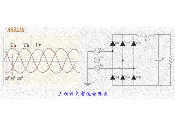 三相整流桥电路图，ASEMI工程师专门拿出来为您讲解