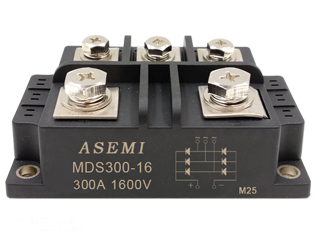 MDS300-16,MDS250-16, ASEMI三相整流模块