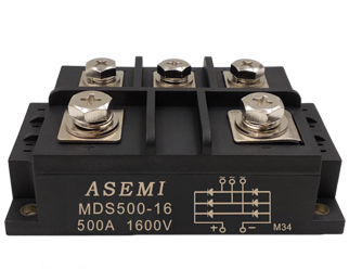 MDS500-16,MDS400-16, ASEMI三相整流模块