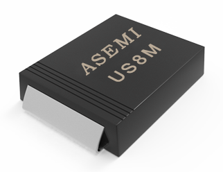 【US8M-SMC】US8MC/US8DC/US8GC/US8JC/US8MC ASEMI高效恢复二极管